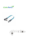 X Code Male To A Code Female M12 Circular Connector 8pin Molded Cable Ethernet