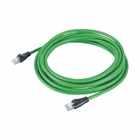 Γάτα 7 Ethernet πράσινο PUR μπαλωμάτων RJ45 αρσενικό βούλωμα σκοινιού για τα κάμερα παρακολούθησης