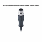 Προστατευμένο η EMI M12 4 αρσενικός συνδετήρας καρφιτσών