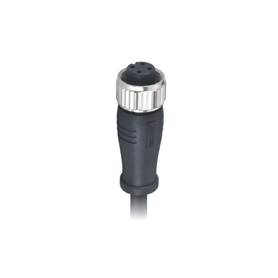 Αδιάβροχο M16 4 Pin Connector Female Contacts Molded 0,5m Pur 4x16awg Cable Ip67 / Ip68